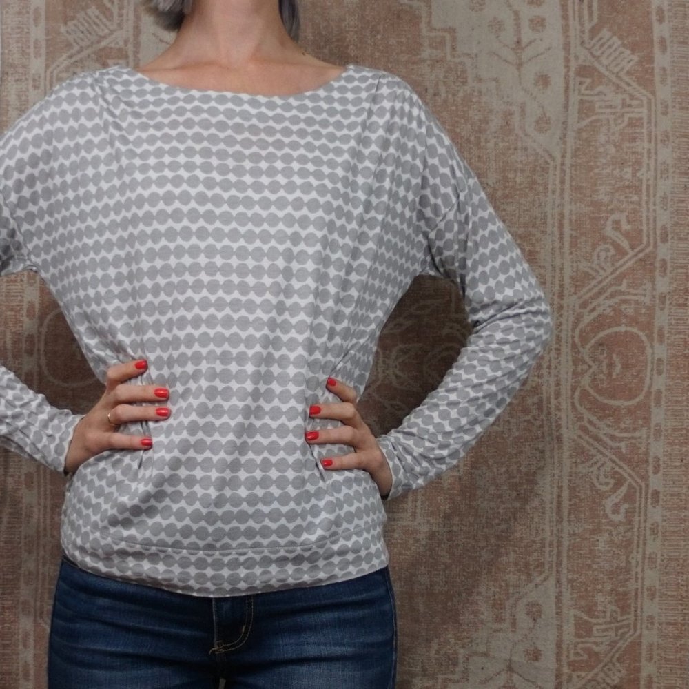 ⭐Loft polka dot striped long sleeve top